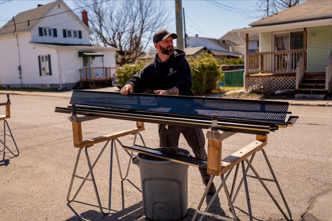 Gouttières Prestige adaptées aux conditions climatiques du Québec.